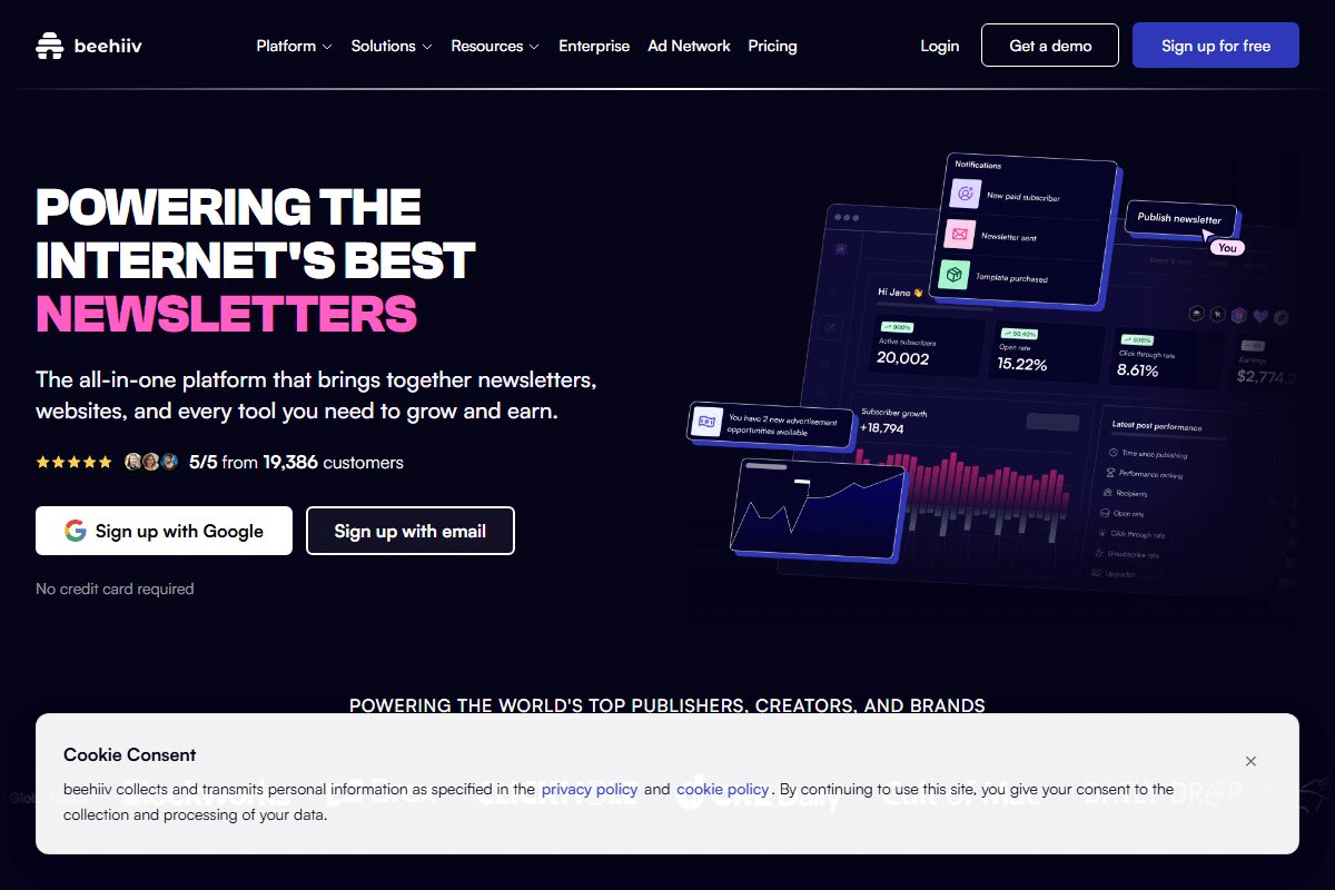 Beehiiv Dashboard Setup