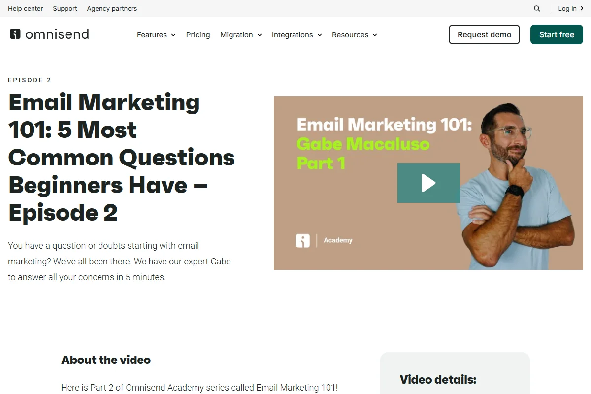 Omnisend Email Marketing Automation Homepage